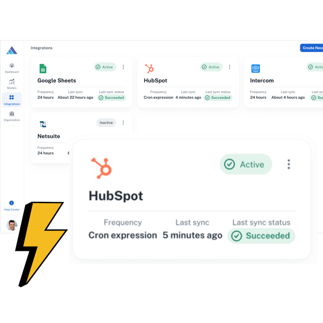 Real-Time Data Synchronization in up to 15 min intervals